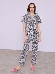 σετ πιτζάμας λεοπάρ κοντομάνικη sq7983.0283+2