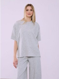 μπλούζα oversized με ανοίγματα στο πλάι sq874.4751+2