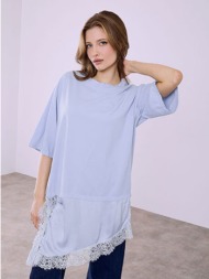 μπλούζα σε συνδυασμό υφασμάτων sq7629.4063+1