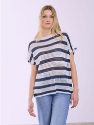 μπλούζα πλεκτή διάτρητη sq7587.4126+1