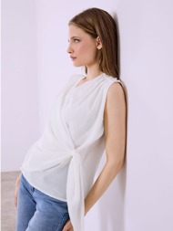 μπλούζα κρουαζέ με δέσιμο sq9420.4711+1