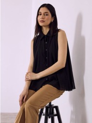 πουκάμισο αμάνικο με διαφάνεια sq7569.3827+2