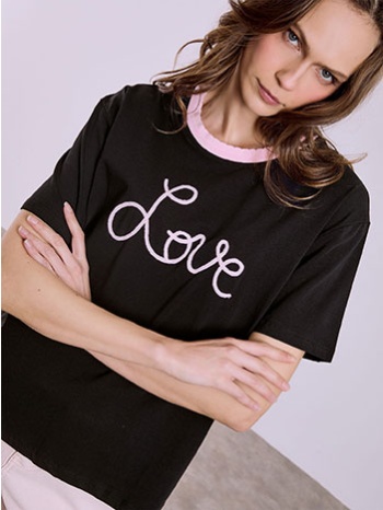 t-shirt με διχρωμία sq7642.4126+6