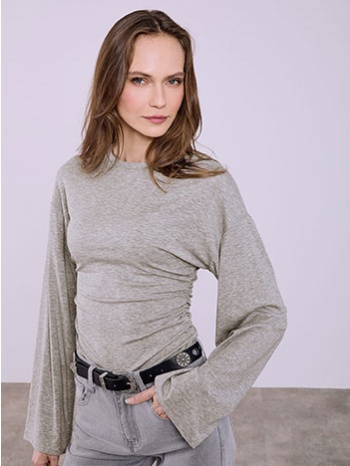 μπλούζα με σούρες στο πλάι sq874.4081+2