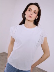 τοπ με κέντημα και strass sq7591.4320+2