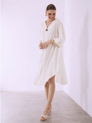 φόρεμα με καμπύλη στο τελείωμα sq7948.8032+2