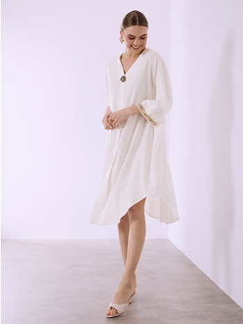 φόρεμα με καμπύλη στο τελείωμα sq7948.8032+2