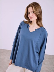 μπλούζα με διακοσμητικές ραφές sq7834.4922+4