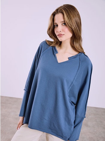 μπλούζα με διακοσμητικές ραφές sq7834.4922+4 σε προσφορά