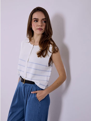 γιλέκο με ρίγες sq7561.5125+2 σε προσφορά