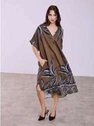 φόρεμα εμπριμέ με τσέπες ...