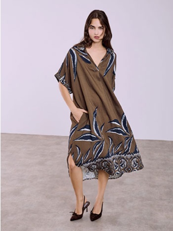 φόρεμα εμπριμέ με τσέπες sq7948.8202+2