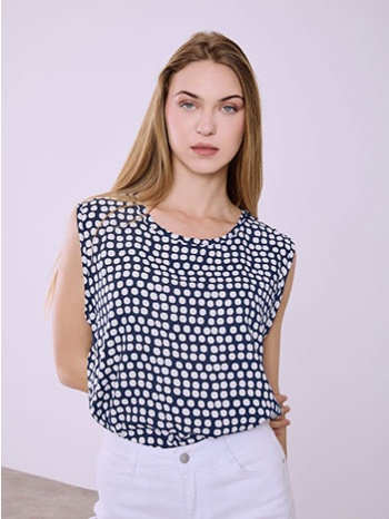 μπλούζα με πουά sq7616.4059+2