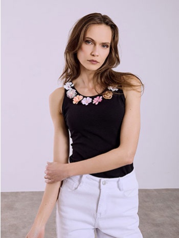 τοπ με διακοσμητικά λουλούδια sq7642.4136+3