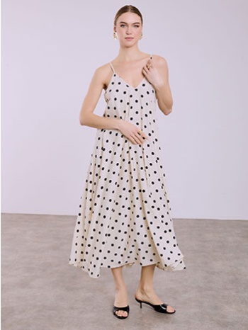 φόρεμα μάξι πουά sq7633.8569+1