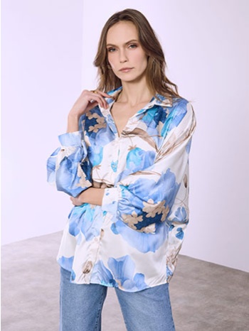 πουκάμισο oversized φλοράλ sq7569.3118+2