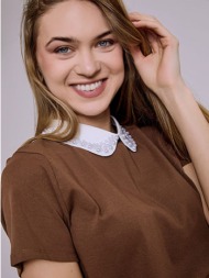 μπλούζα με γιακά και πέρλες sq7642.4119+2