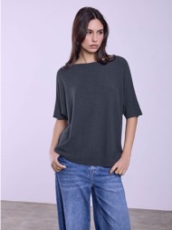 μπλούζα με λαιμόκοψη χαμόγελο sq7587.4658+8