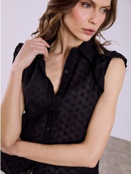 πουκάμισο με βολάν και κέντημα sq7616.3714+2