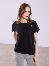 μπλούζα με strass στο μανίκι sq7616.4990+1