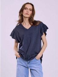 μπλούζα με βολάν μανίκι sq9489.4686+7