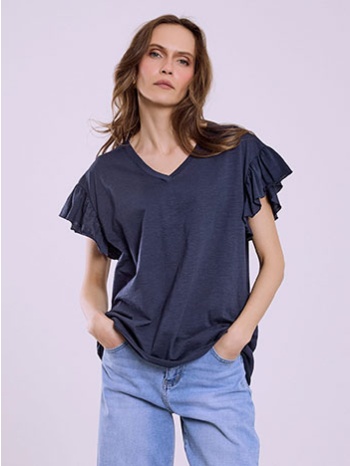 μπλούζα με βολάν μανίκι sq9489.4686+7