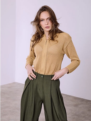 ζακέτα διάτρητη με κουκούλα sq7693.5615+2 σε προσφορά