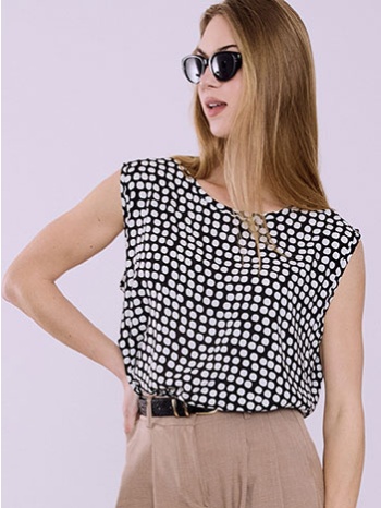 μπλούζα με πουά sq7616.4059+1