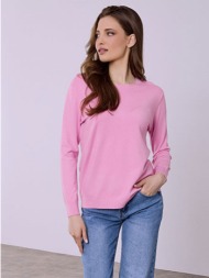 πουλόβερ μονόχρωμο με απαλή υφή sq1738.4886+6