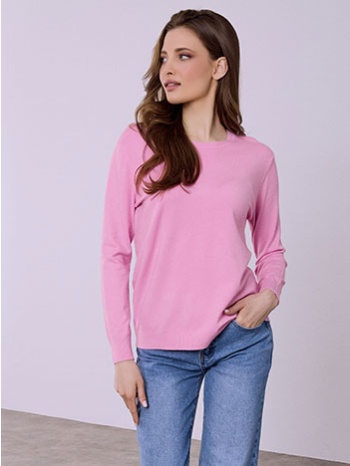 πουλόβερ μονόχρωμο με απαλή υφή sq1738.4886+6 σε προσφορά