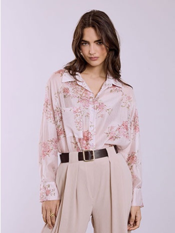 πουκάμισο ριγέ με λουλούδια sq7569.3643+3