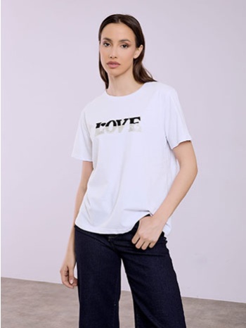 t-shirt love με strass sq7616.4955+2 σε προσφορά