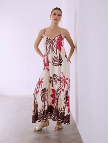 φόρεμα με τροπικό μοτίβο sq7633.8467+3