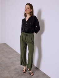 παντελόνα βαμβακερή μονόχρωμη sq1755.1821+7