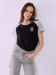 t-shirt με strass love sq7642.4055+2