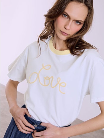 t-shirt με διχρωμία sq7642.4126+3