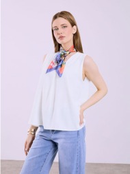 μπλούζα αμάνικη με πιέτα ...