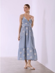 φόρεμα μάξι κρουαζέ με ...