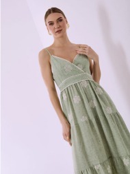 φόρεμα μάξι κρουαζέ με ...