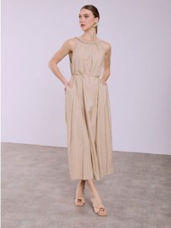 φόρεμα μάξι με λινό ...