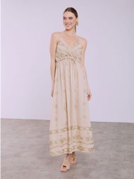 φόρεμα με μεταλλιζέ κεντήματα sq7633.8215+4