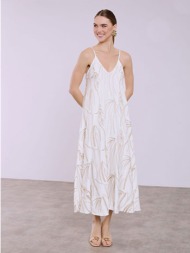 φόρεμα μάξι με κεντήματα ...