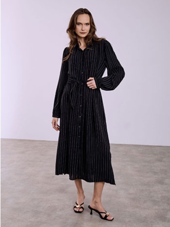 φόρεμα σεμιζιέ ριγέ sq7948.8295+3