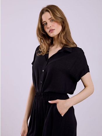 πουκάμισο μονόχρωμο από βισκόζη sq8011.3284+1