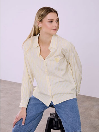 πουκάμισο ριγέ με καρδιά sq1426.3273+2 σε προσφορά