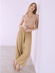 παντελόνα με πλισέ λεπτομέρειες sq1430.1458+7