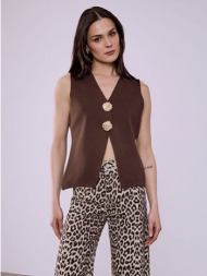 γιλέκο πλεκτό με μεταλλικά στοιχεία sq1738.5109+3