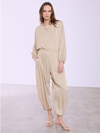 παντελόνι σατέν με ελαστικό τελείωμα sq7732.1223+2