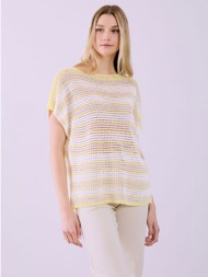 μπλούζα πλεκτή διάτρητη sq7587.4126+2