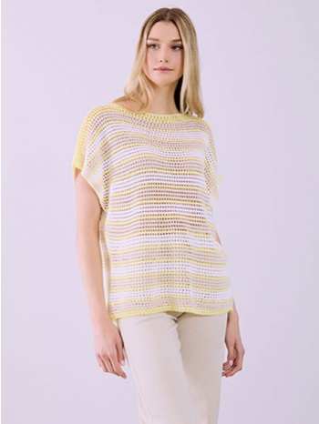 μπλούζα πλεκτή διάτρητη sq7587.4126+2